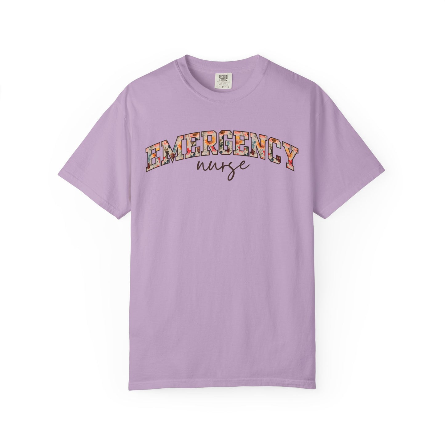 Floral Emergency Nurse Shirt
