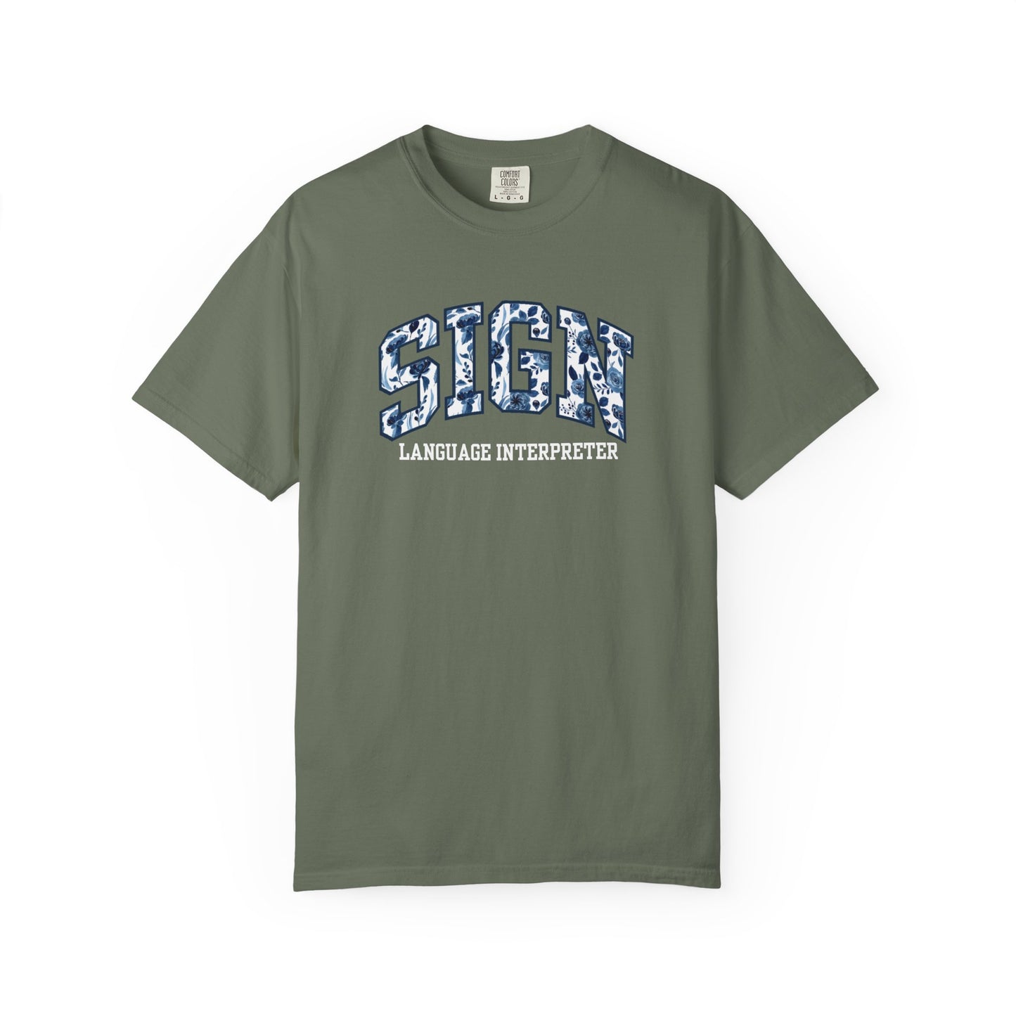 Floral Sign Language Interpreter Shirt