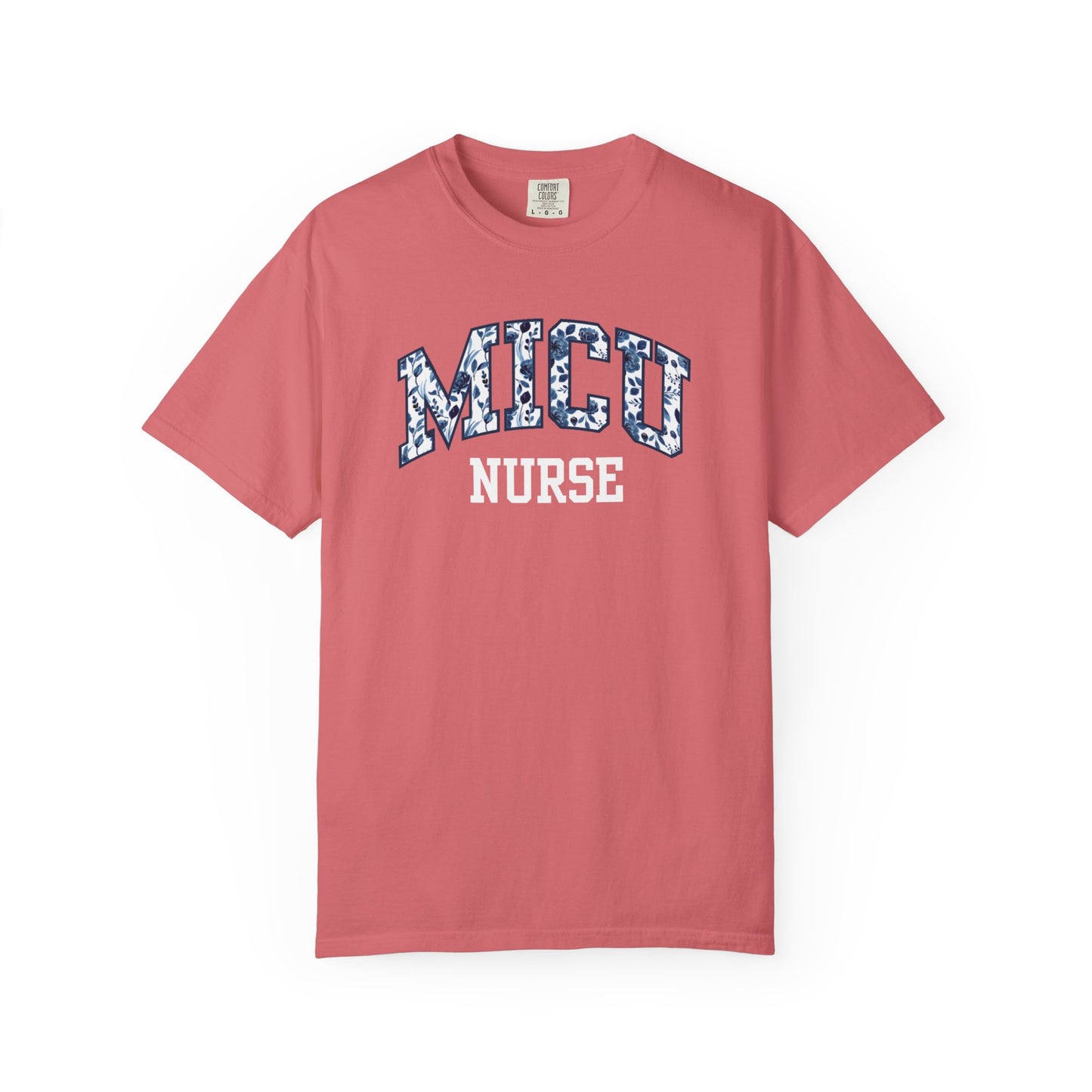 Floral MICU Nurse Shirt