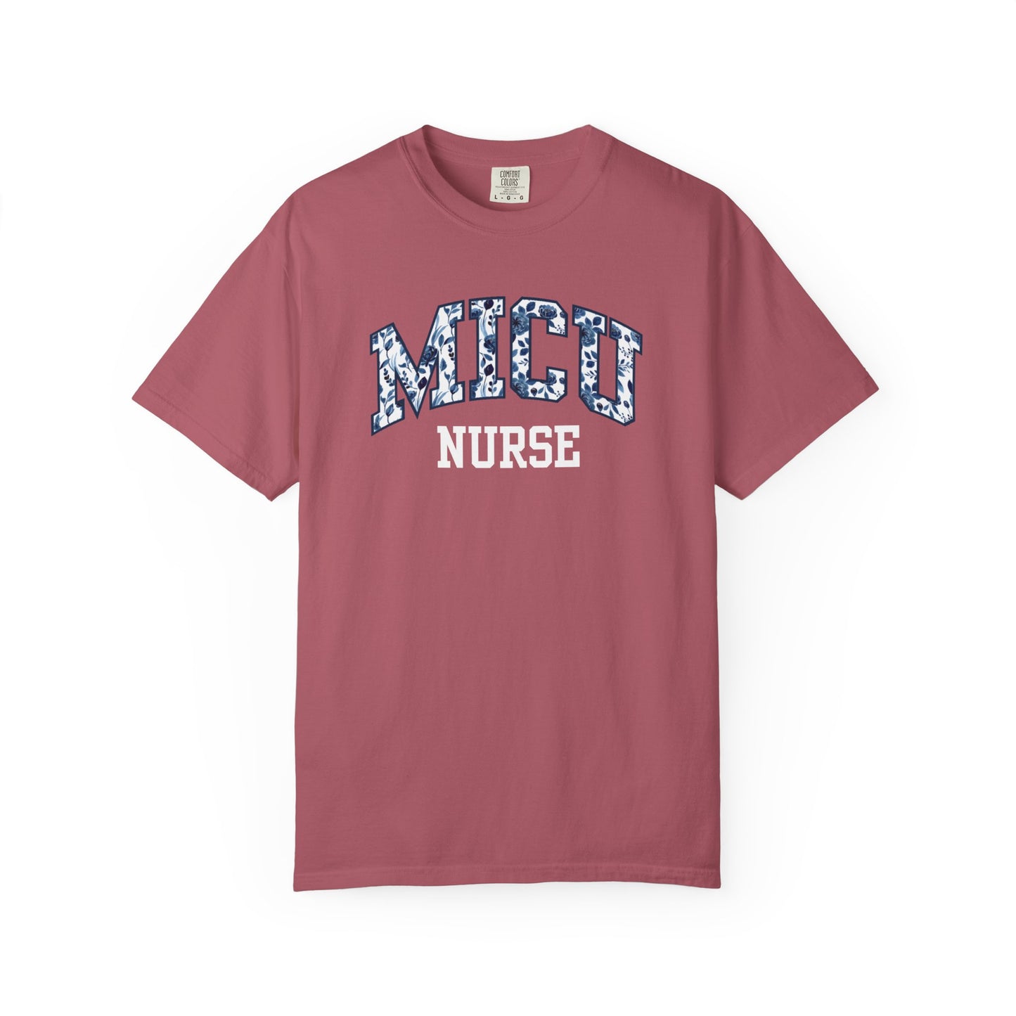 Floral MICU Nurse Shirt