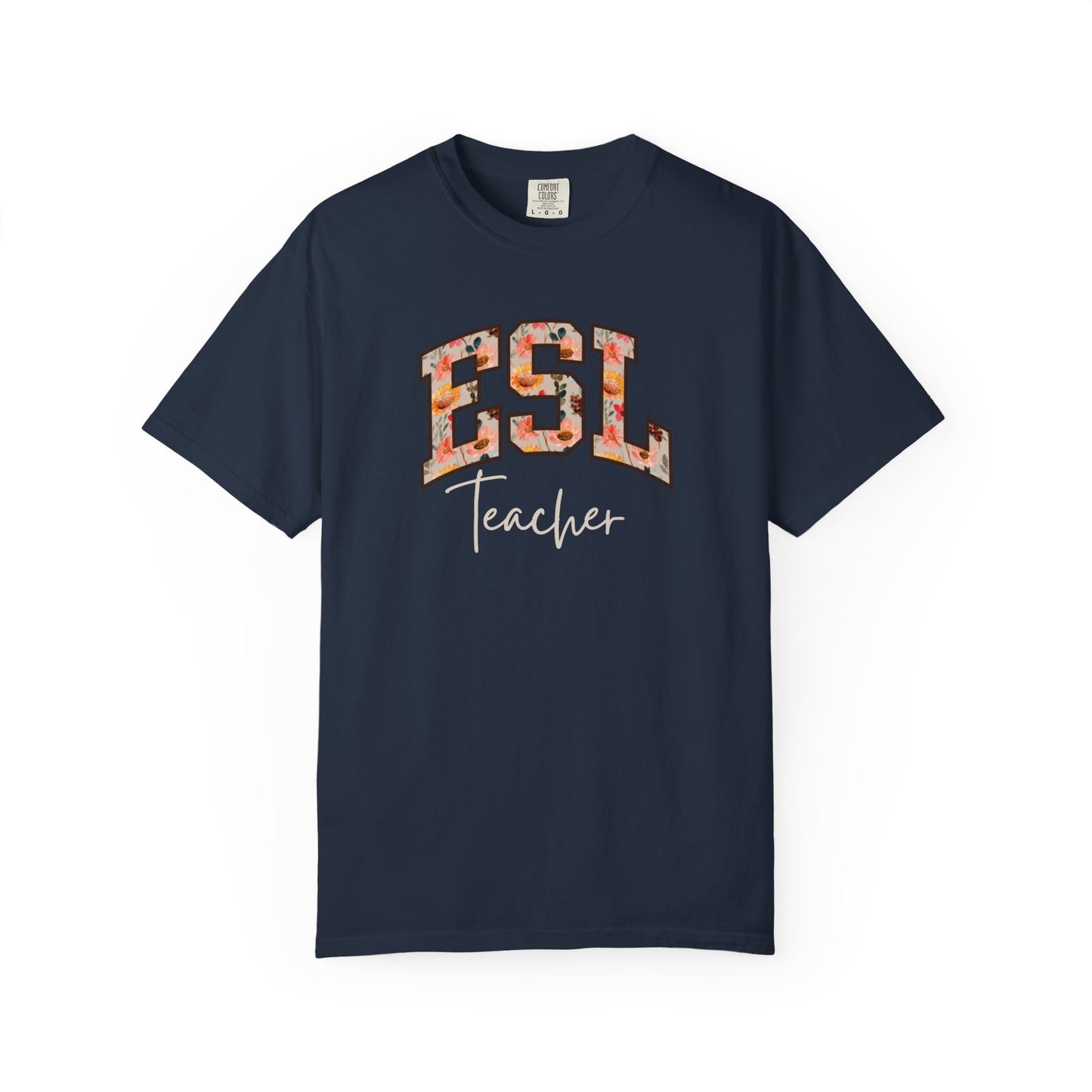 Floral ESL Teacher Shirt