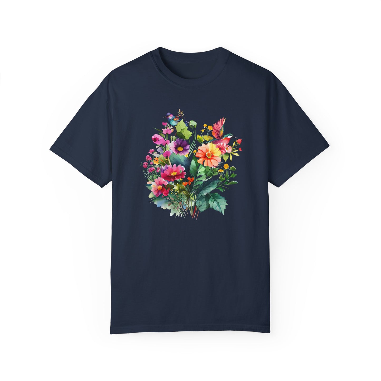 Floral Hummingbird Shirt