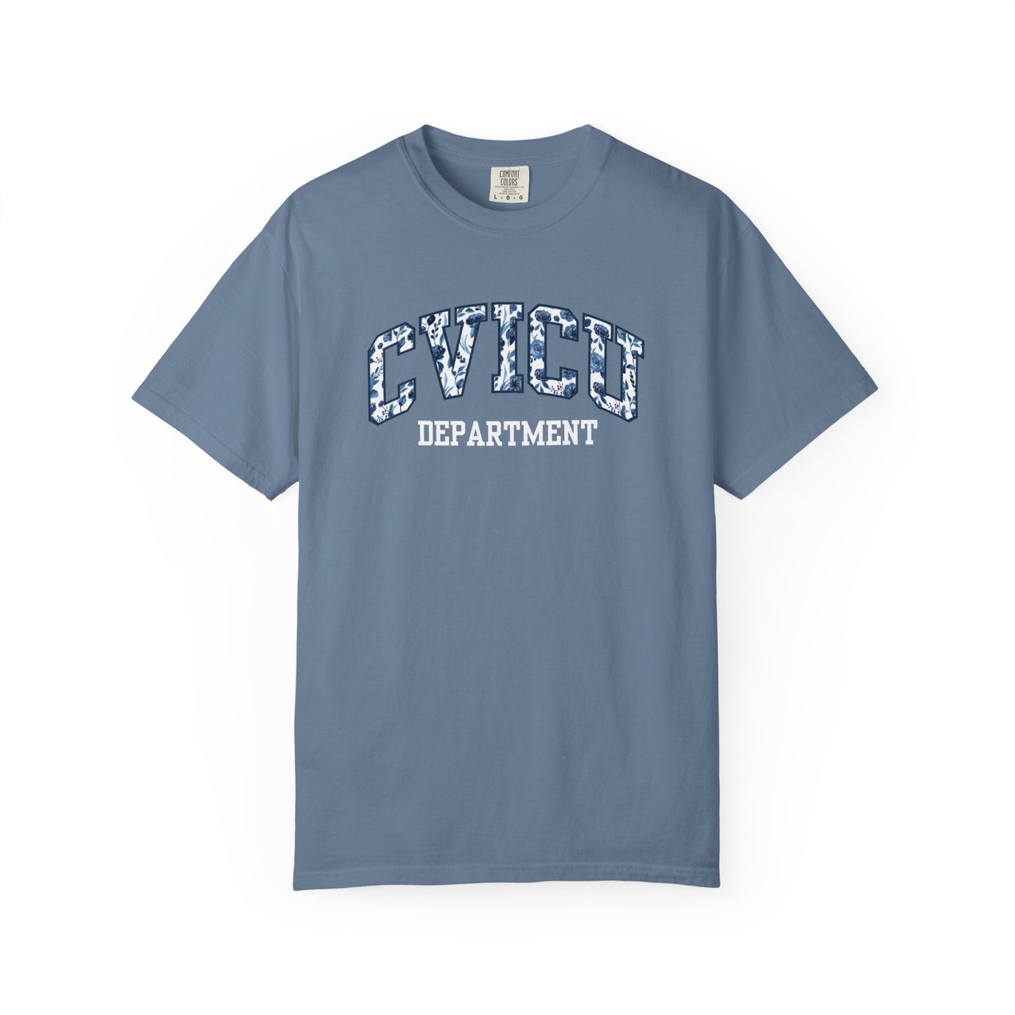 Floral CVICU Department Shirt