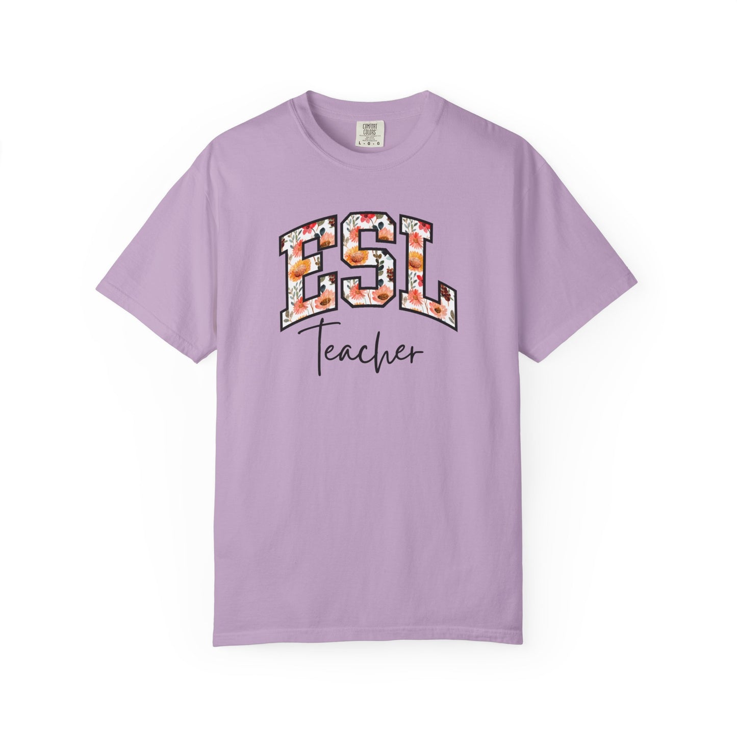 Floral ESL Teacher Shirt