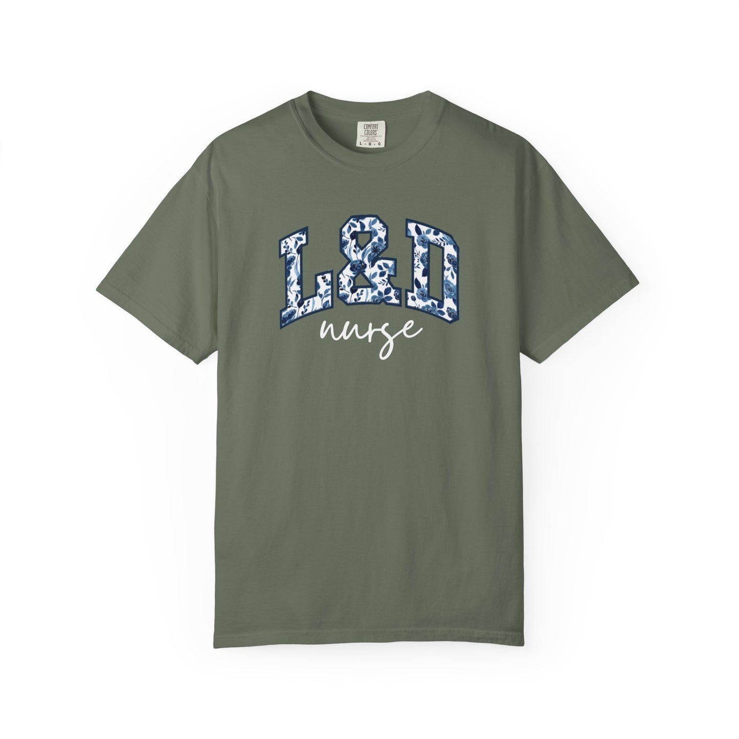 Floral L&D Nurse Shirt