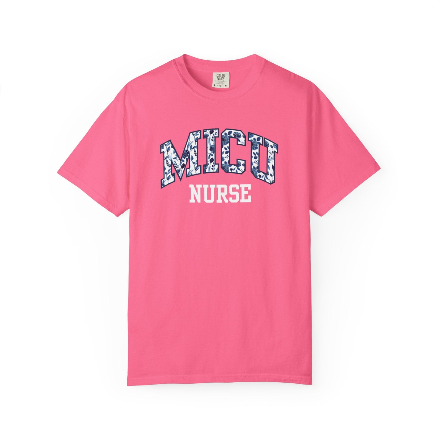 Floral MICU Nurse Shirt