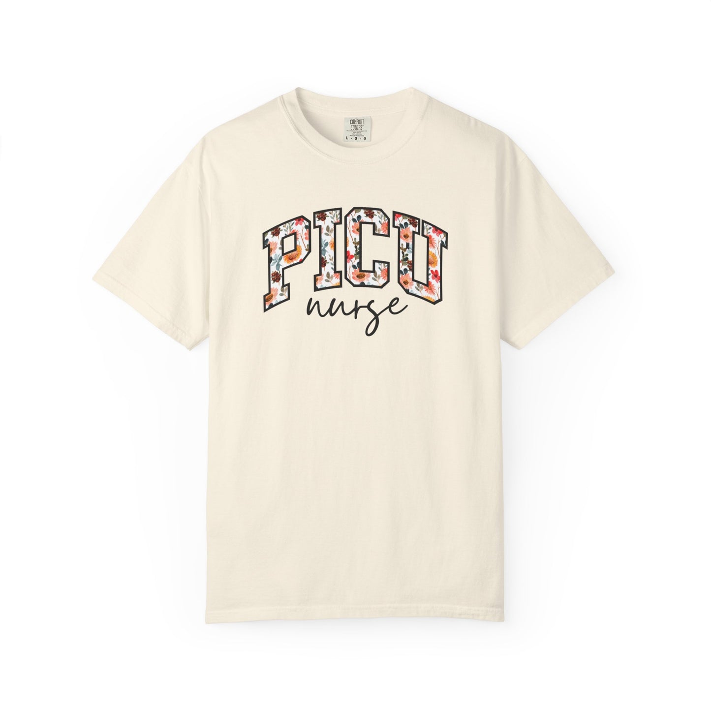 Floral PICU Nurse Shirt