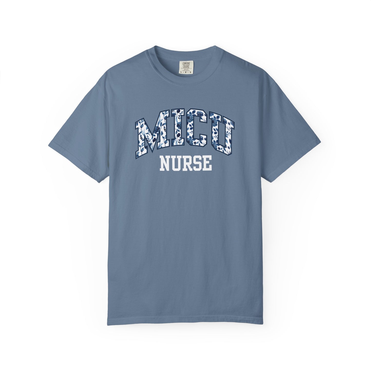 Floral MICU Nurse Shirt