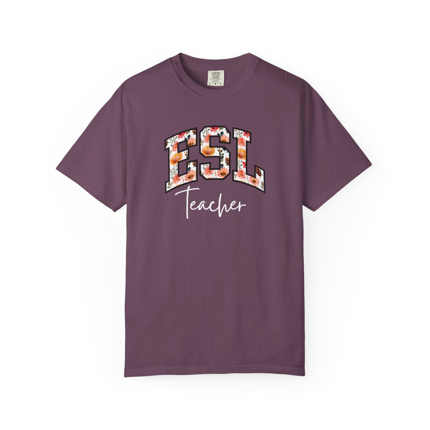 Floral ESL Teacher Shirt