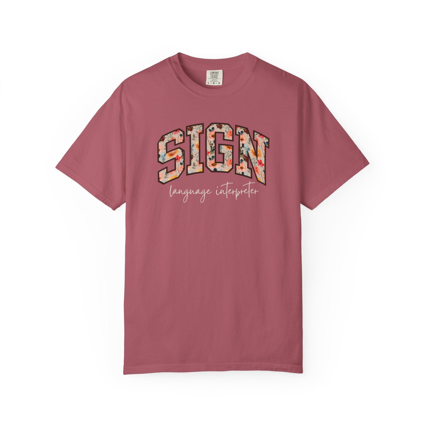 Floral Sign Language Interpreter Shirt