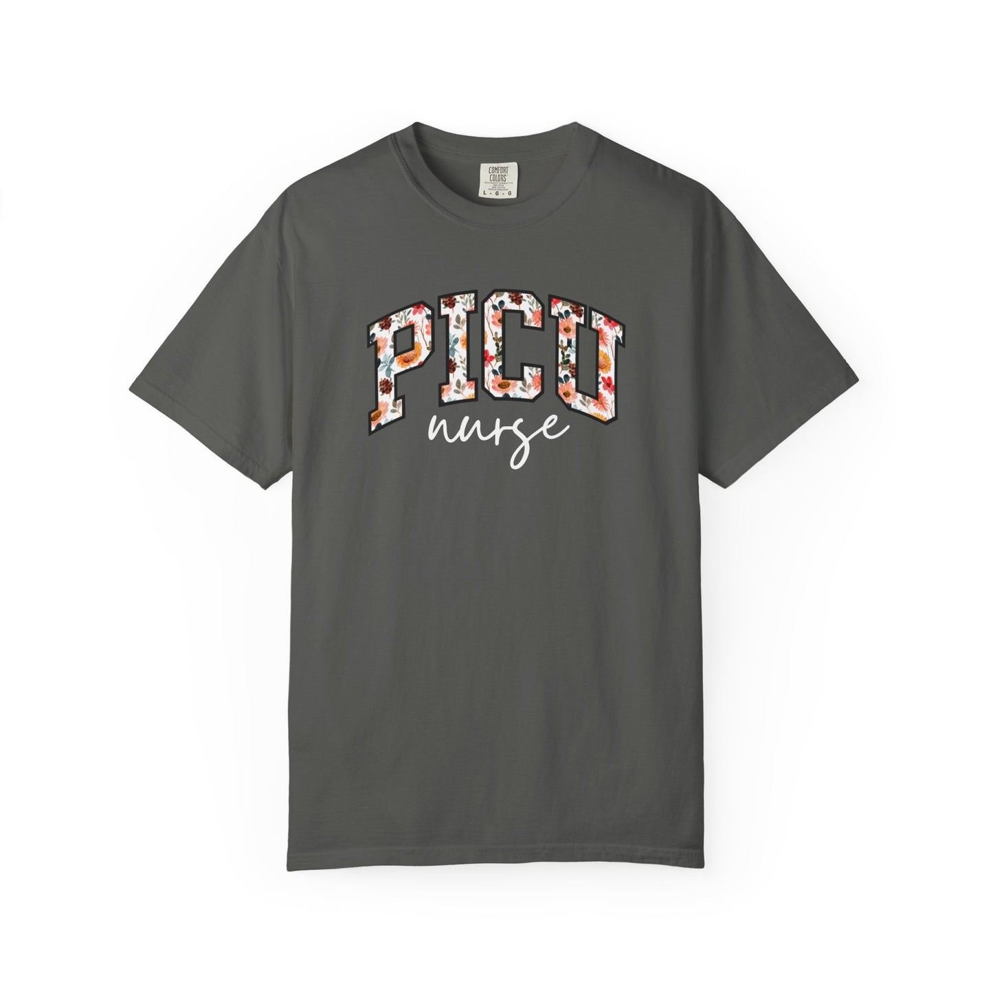 Floral PICU Nurse Shirt