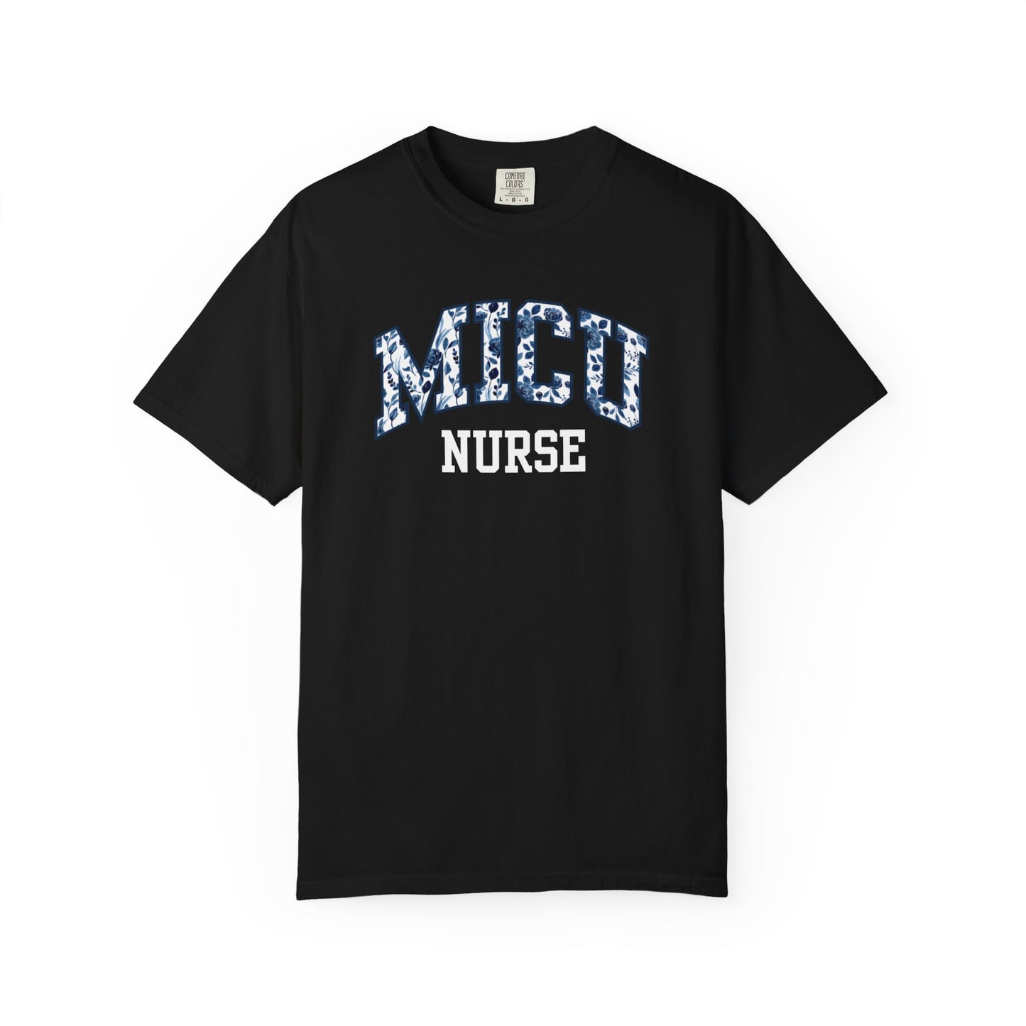Floral MICU Nurse Shirt