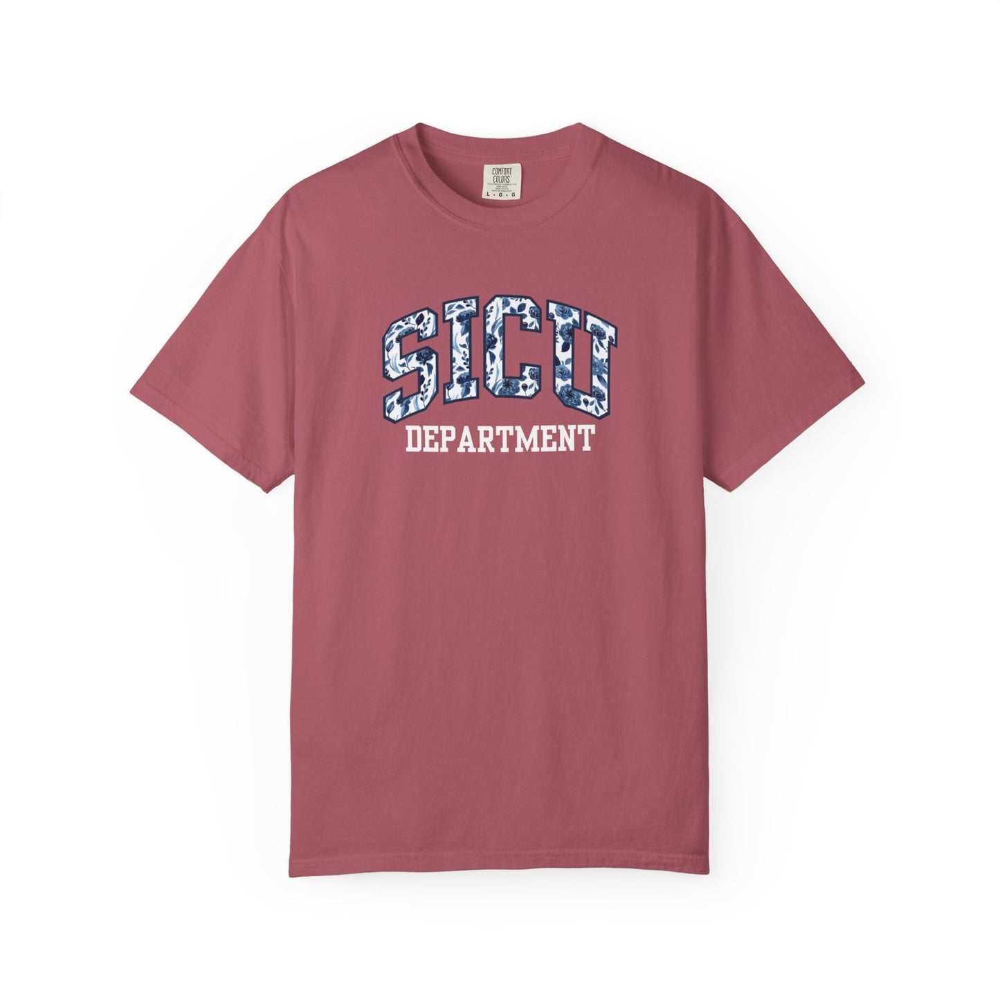 Floral SICU Department Shirt