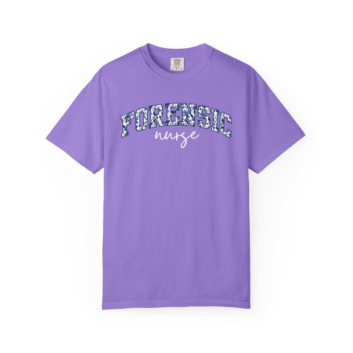 Floral Forensic Nurse Shirt