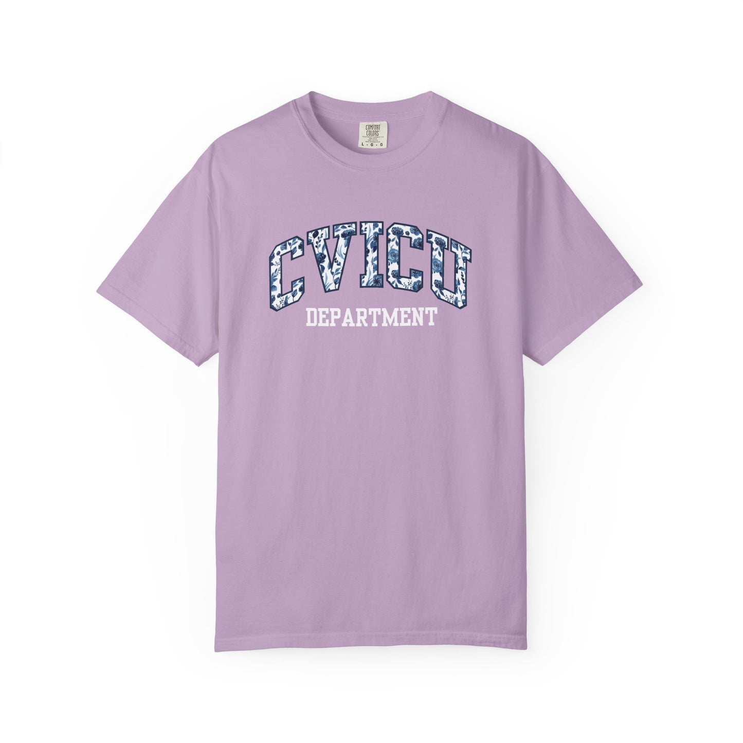 Floral CVICU Department Shirt