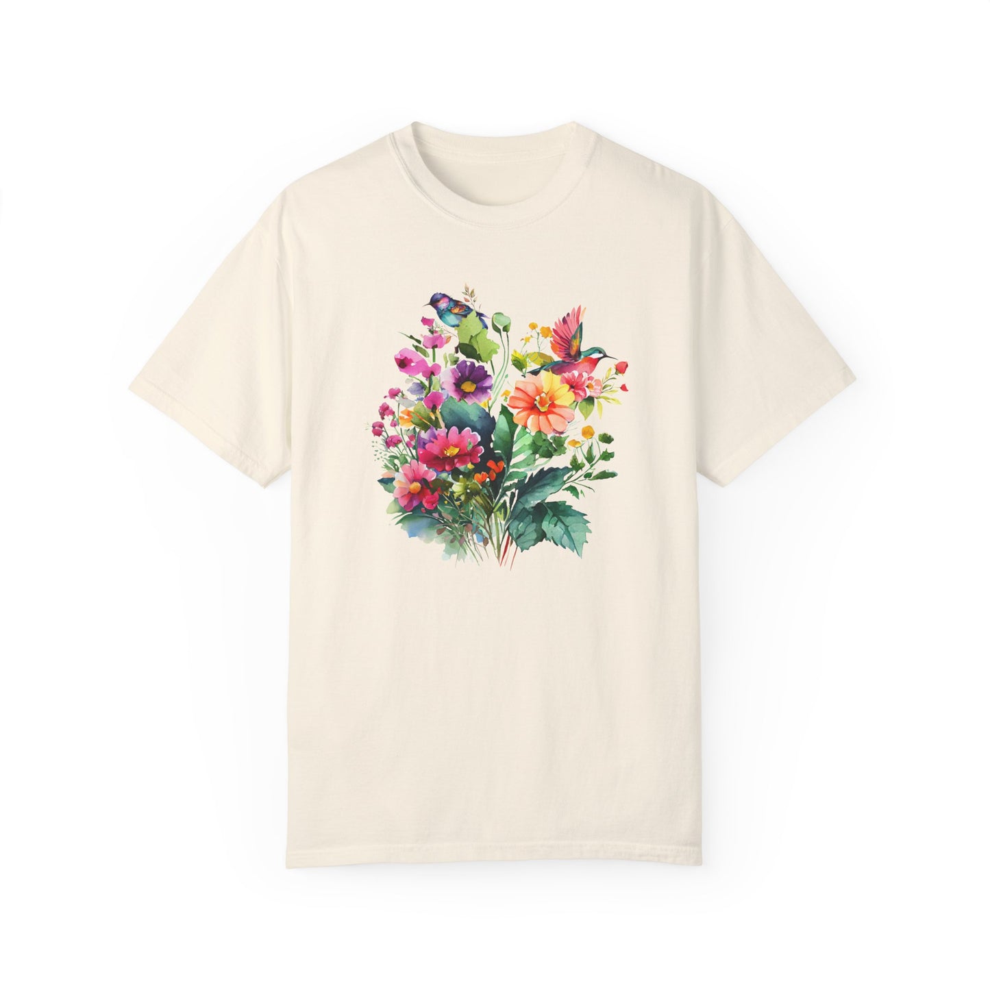 Floral Hummingbird Shirt