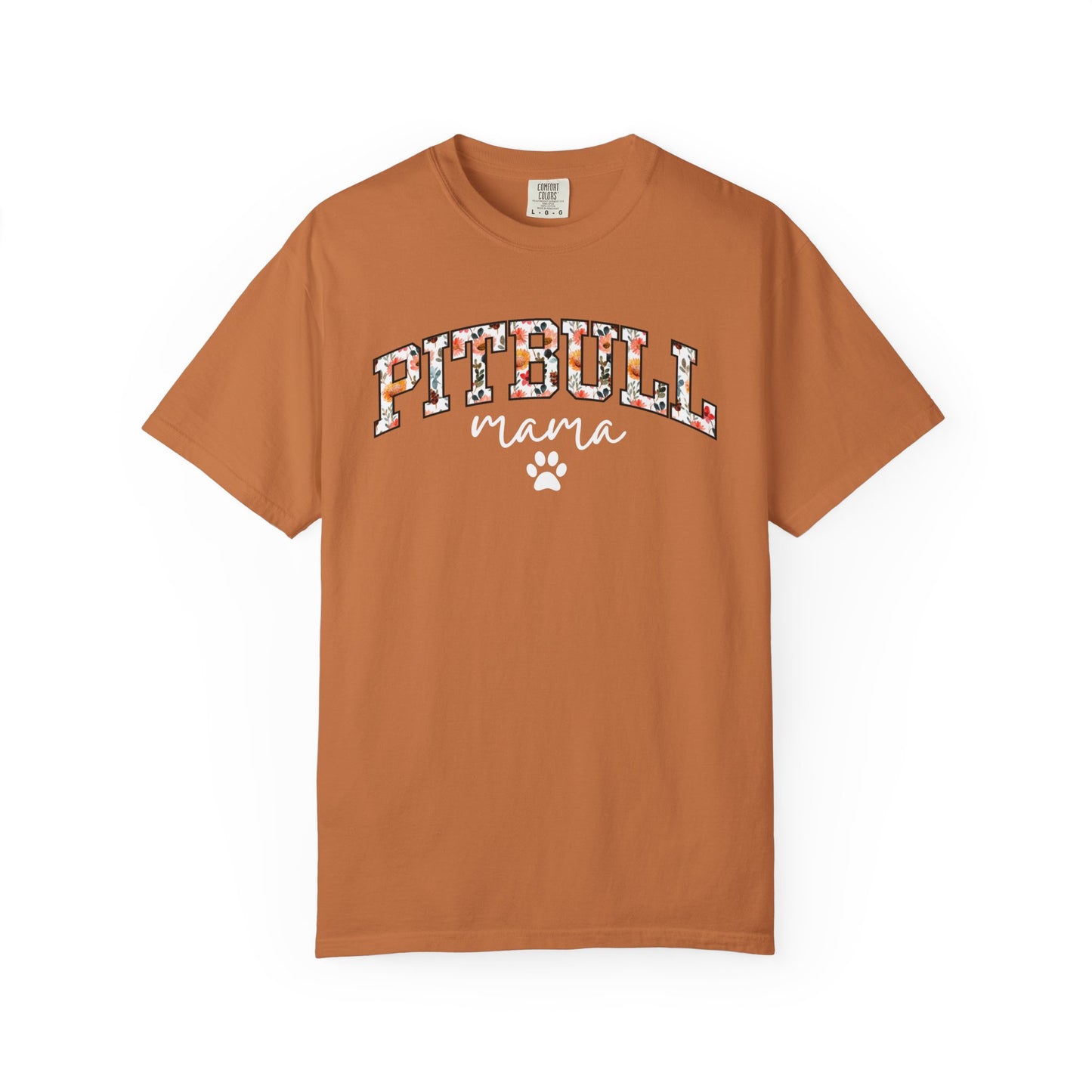 Floral Pitbull Mama Shirt
