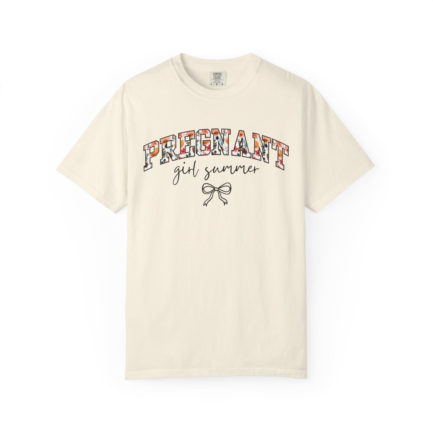 Floral Pregnant Girl Summer Shirt