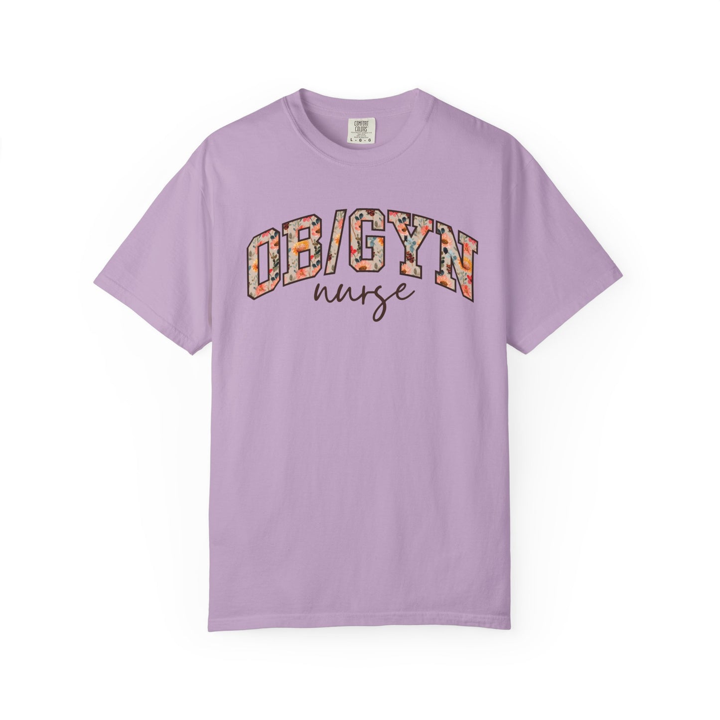 Floral OB/GYN Nurse Shirt