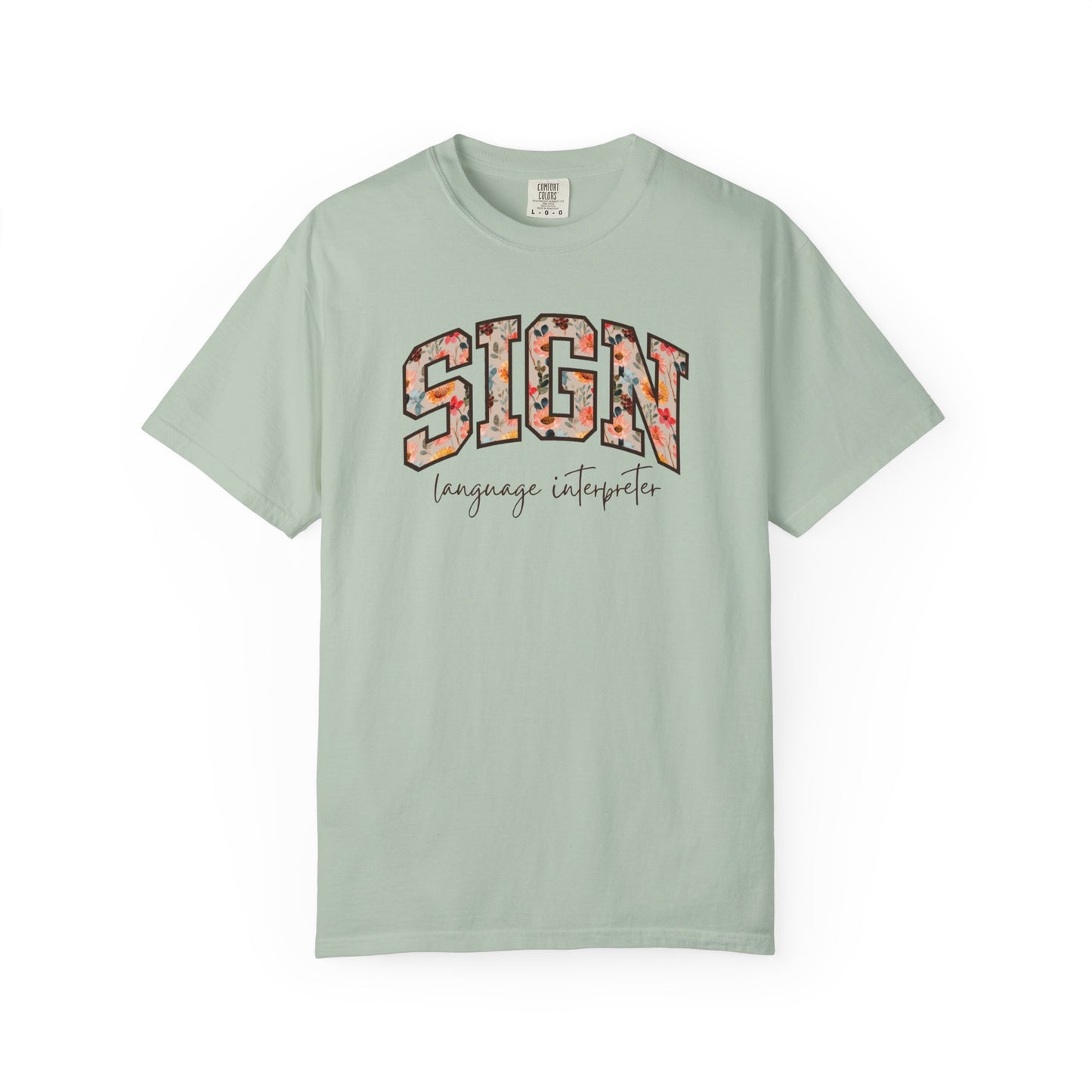 Floral Sign Language Interpreter Shirt
