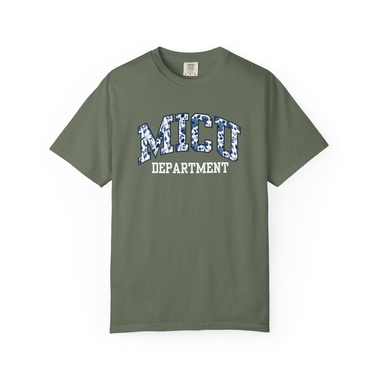 Floral MICU Department Shirt
