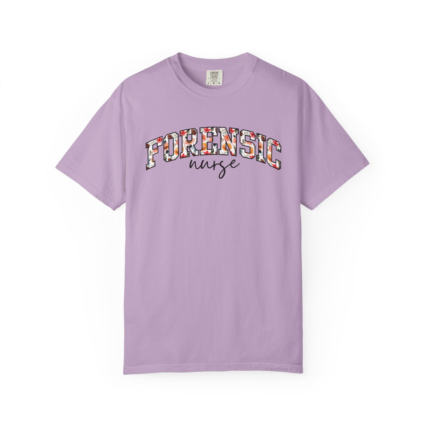 Floral Forensic Nurse Shirt
