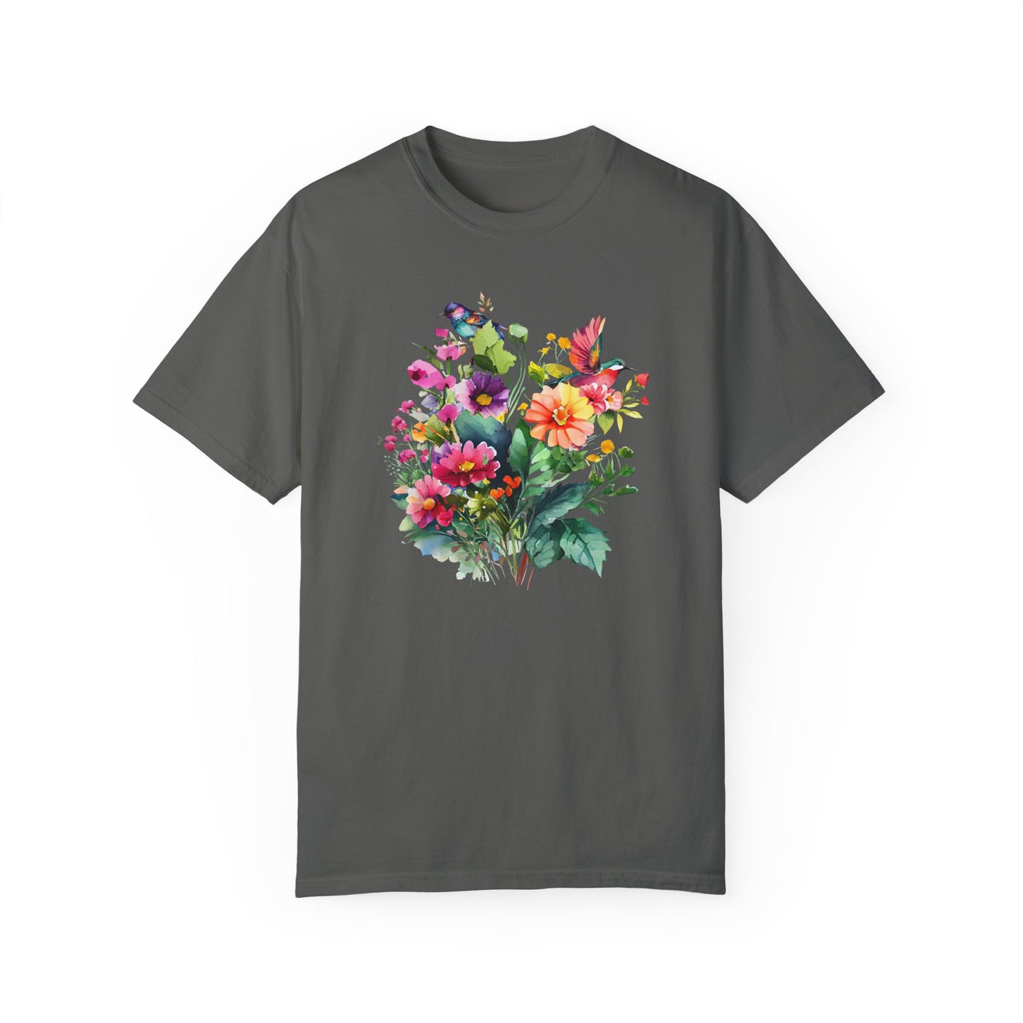 Floral Hummingbird Shirt