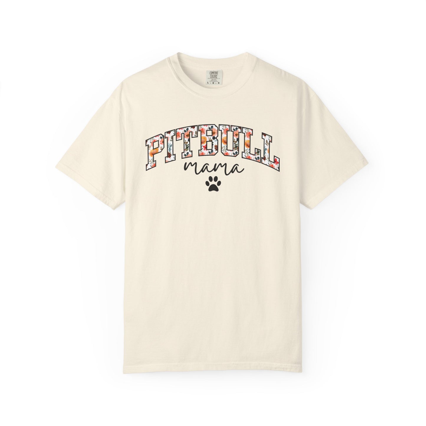 Floral Pitbull Mama Shirt