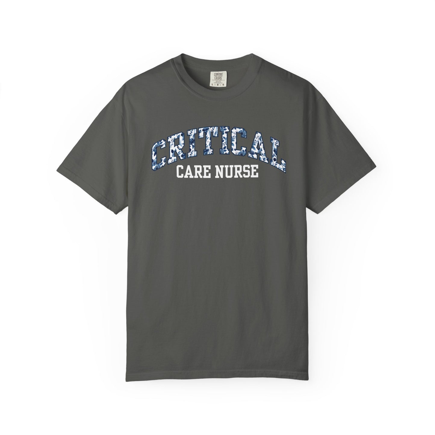 Floral Critical Care Nurse Shirt