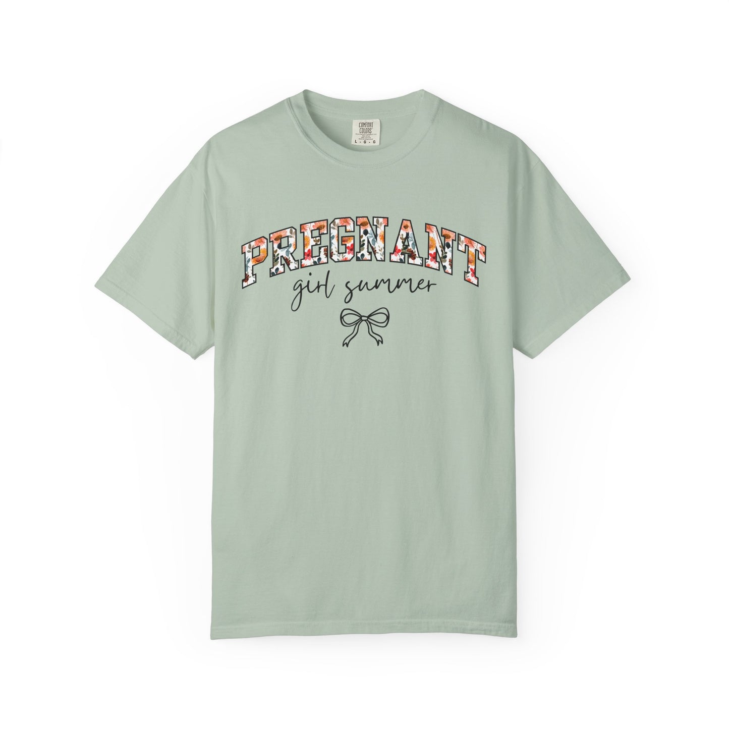 Floral Pregnant Girl Summer Shirt