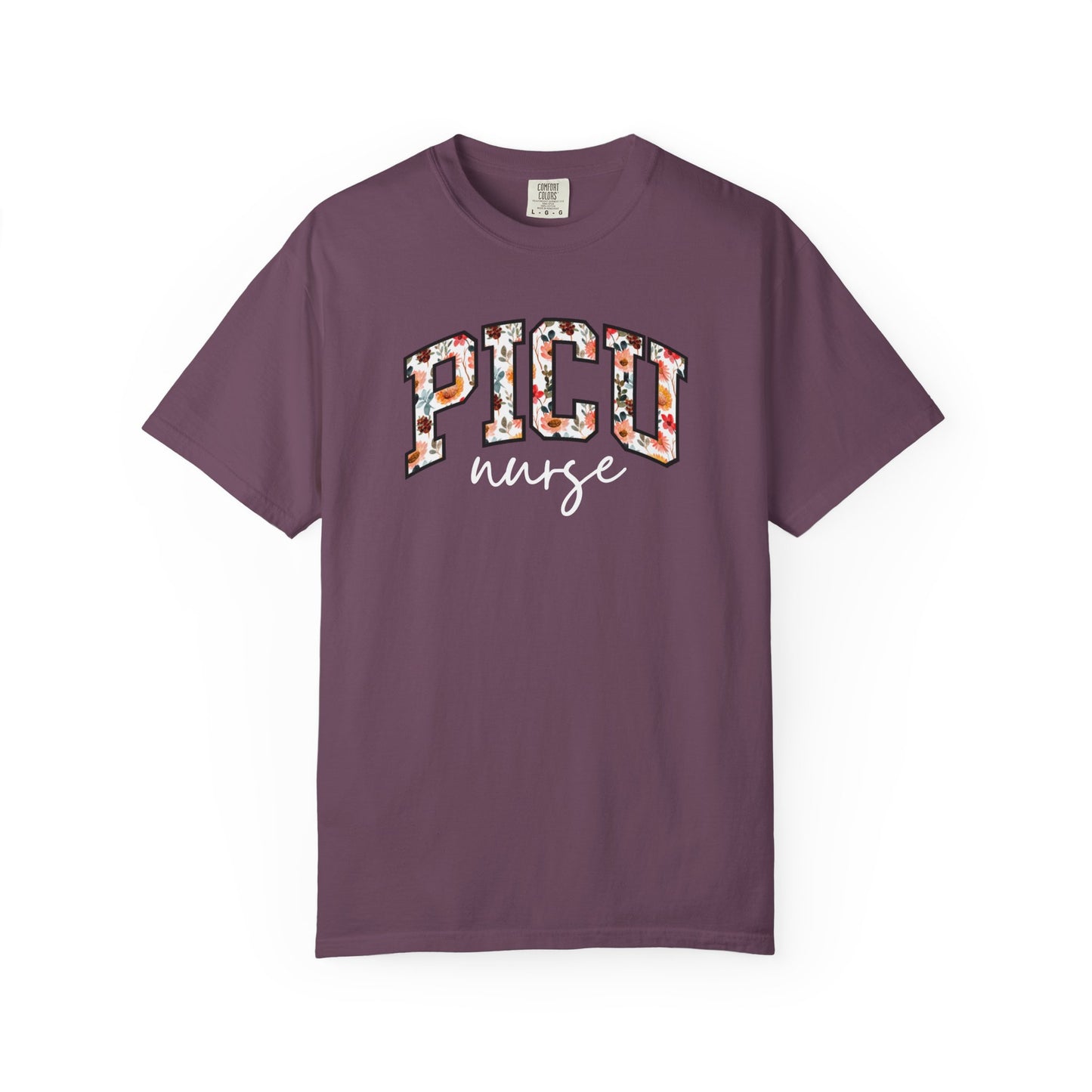 Floral PICU Nurse Shirt