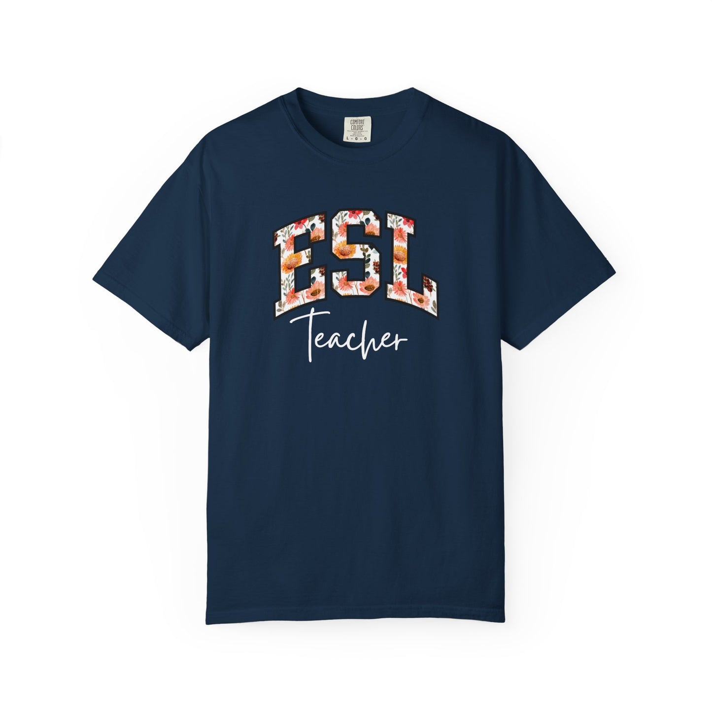 Floral ESL Teacher Shirt