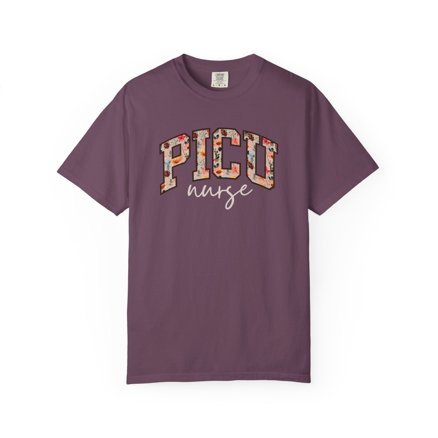 Floral PICU Nurse Shirt