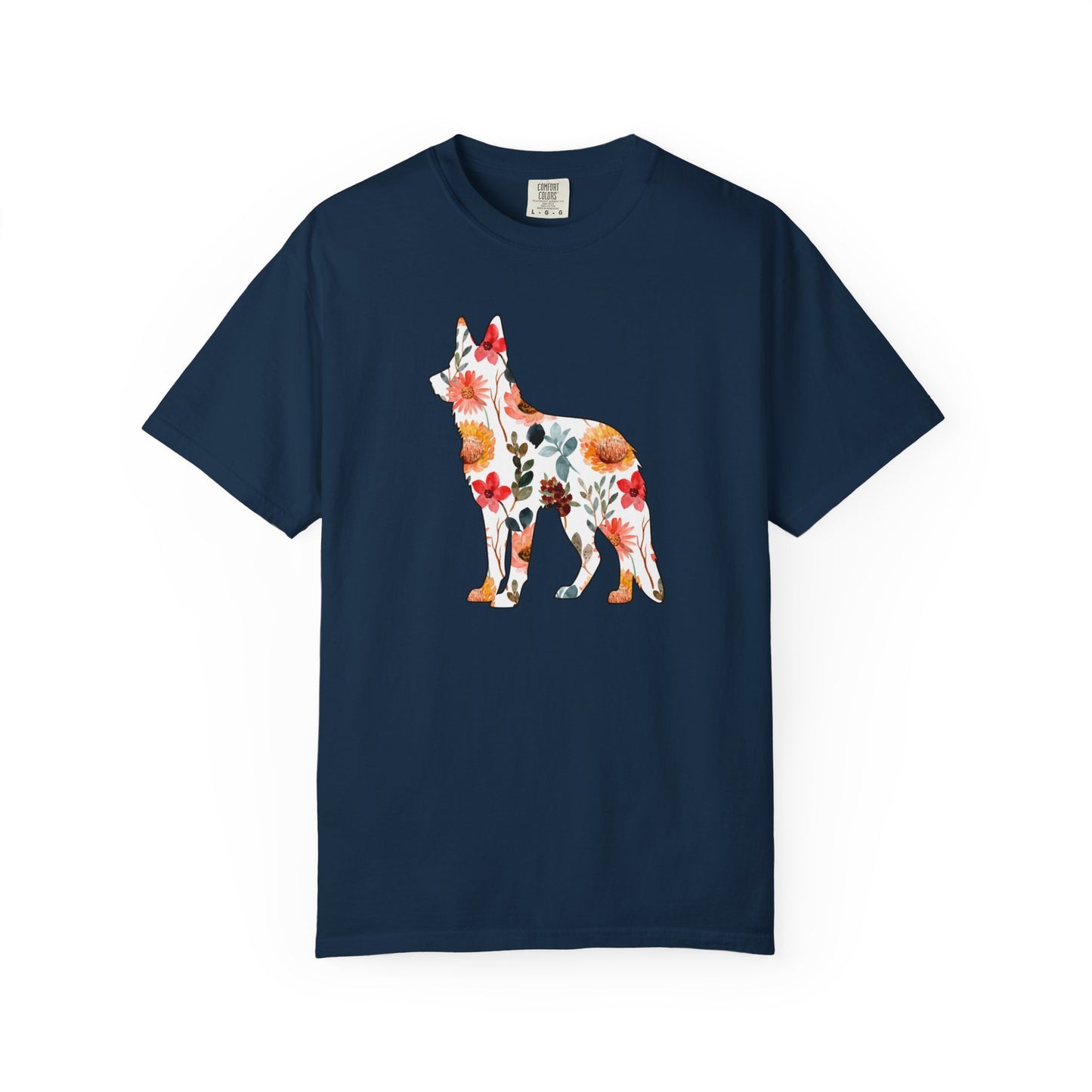 Floral German Shepherd Shirt