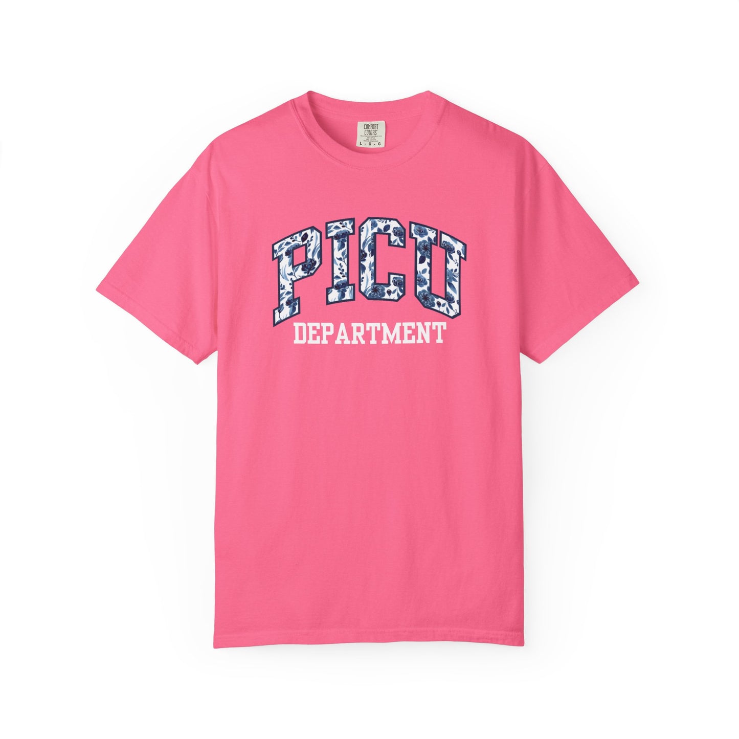 Floral PICU Department Shirt