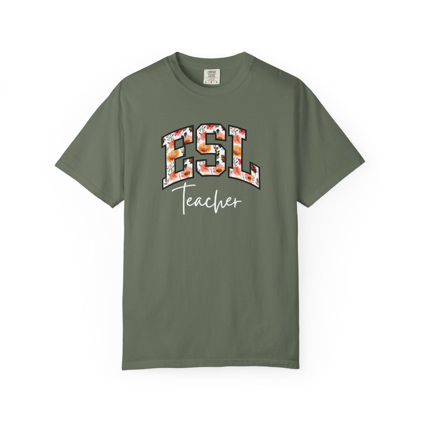 Floral ESL Teacher Shirt
