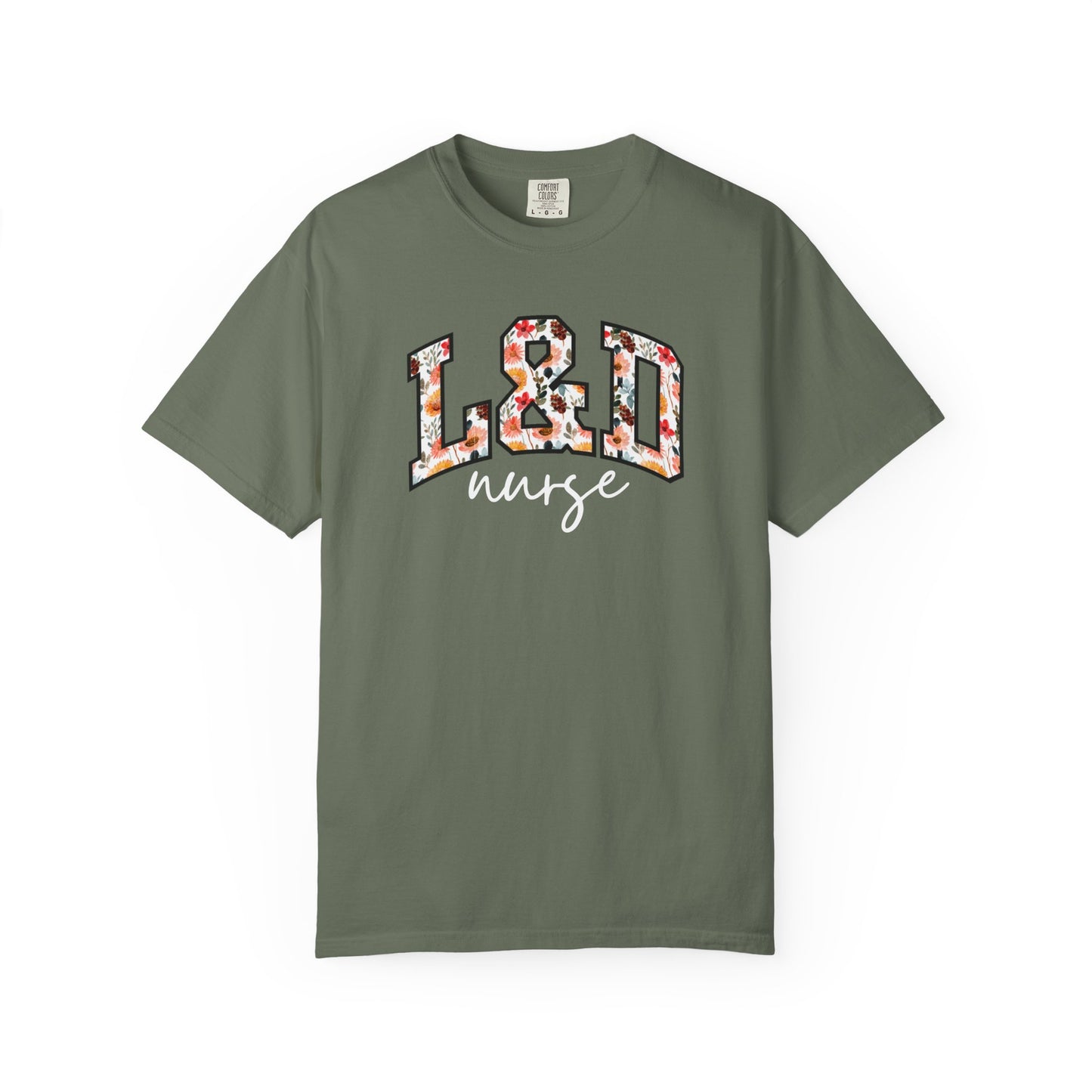 Floral L&D Nurse Shirt