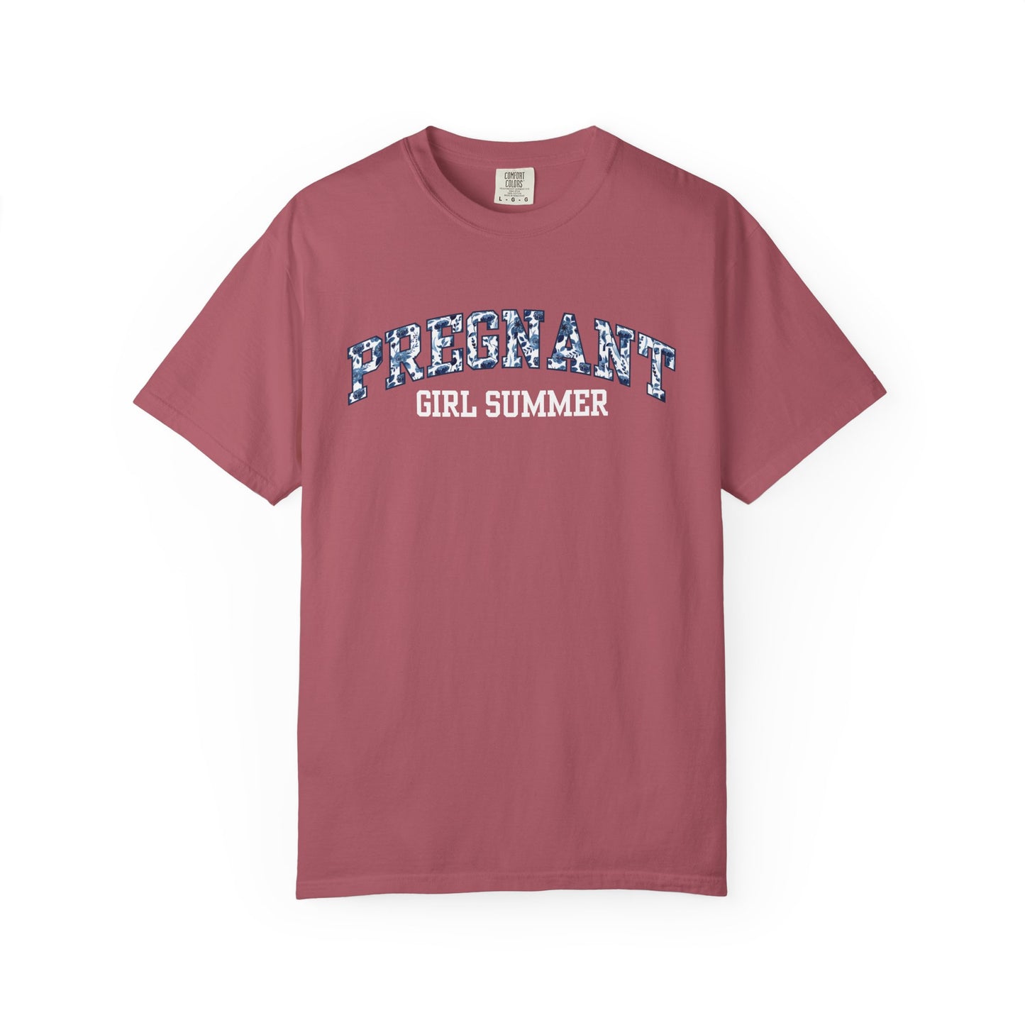 Floral Pregnant Girl Summer Shirt