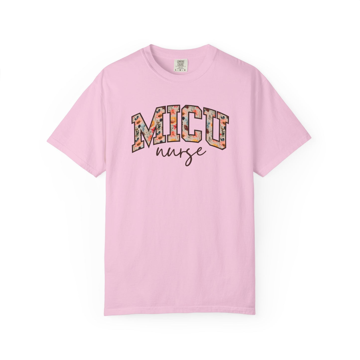 Floral MICU Nurse Shirt