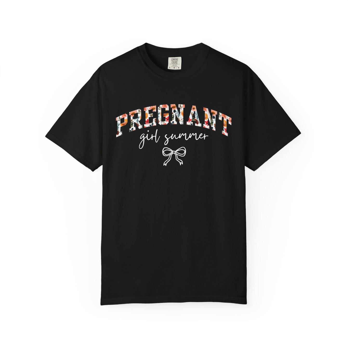 Floral Pregnant Girl Summer Shirt