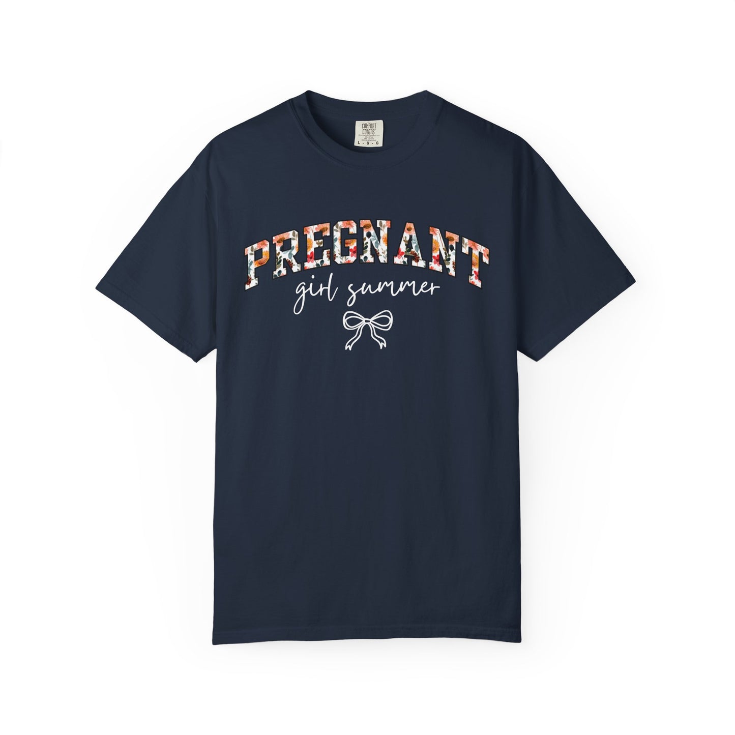 Floral Pregnant Girl Summer Shirt