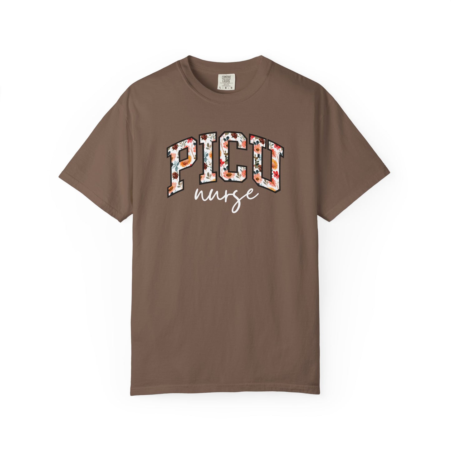 Floral PICU Nurse Shirt