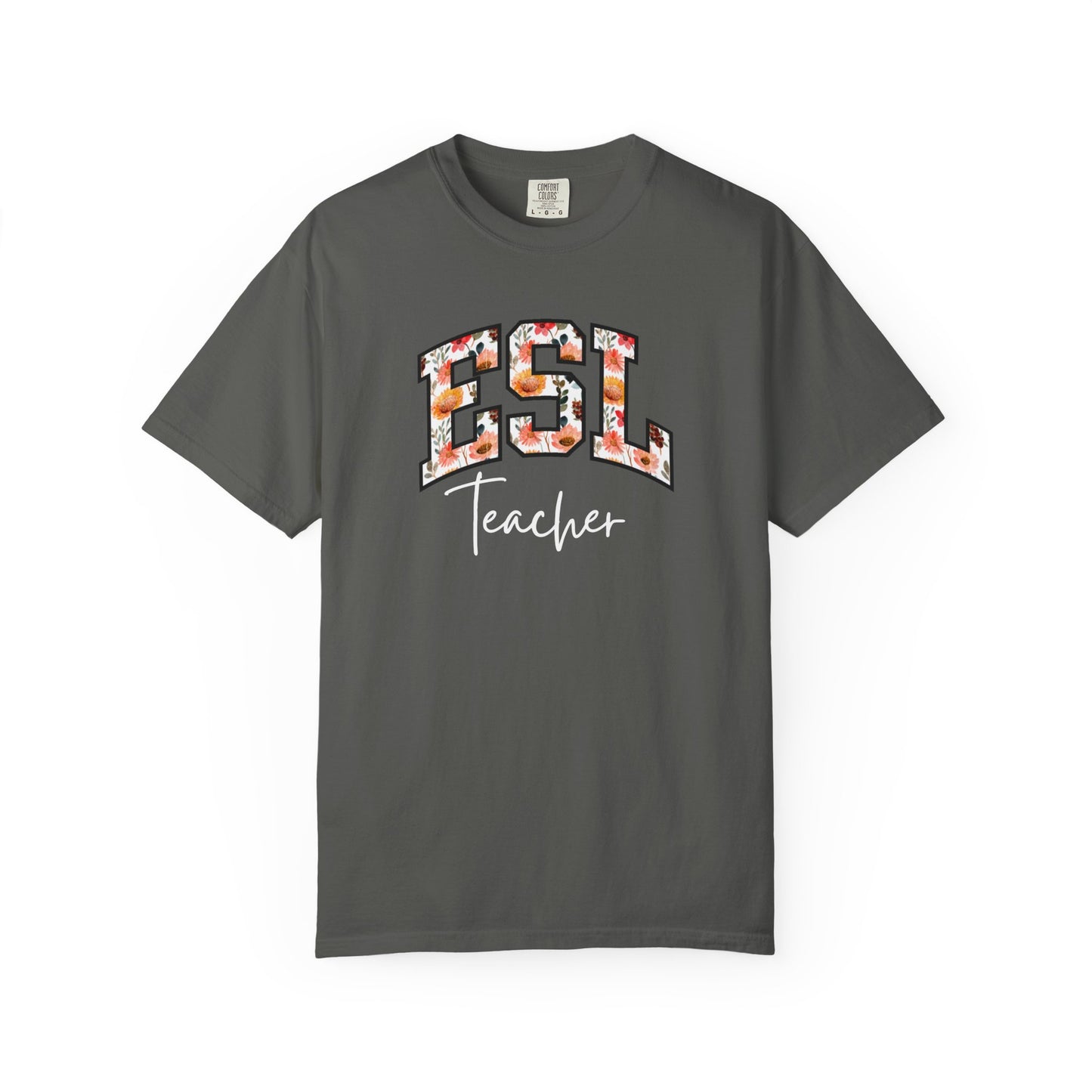 Floral ESL Teacher Shirt