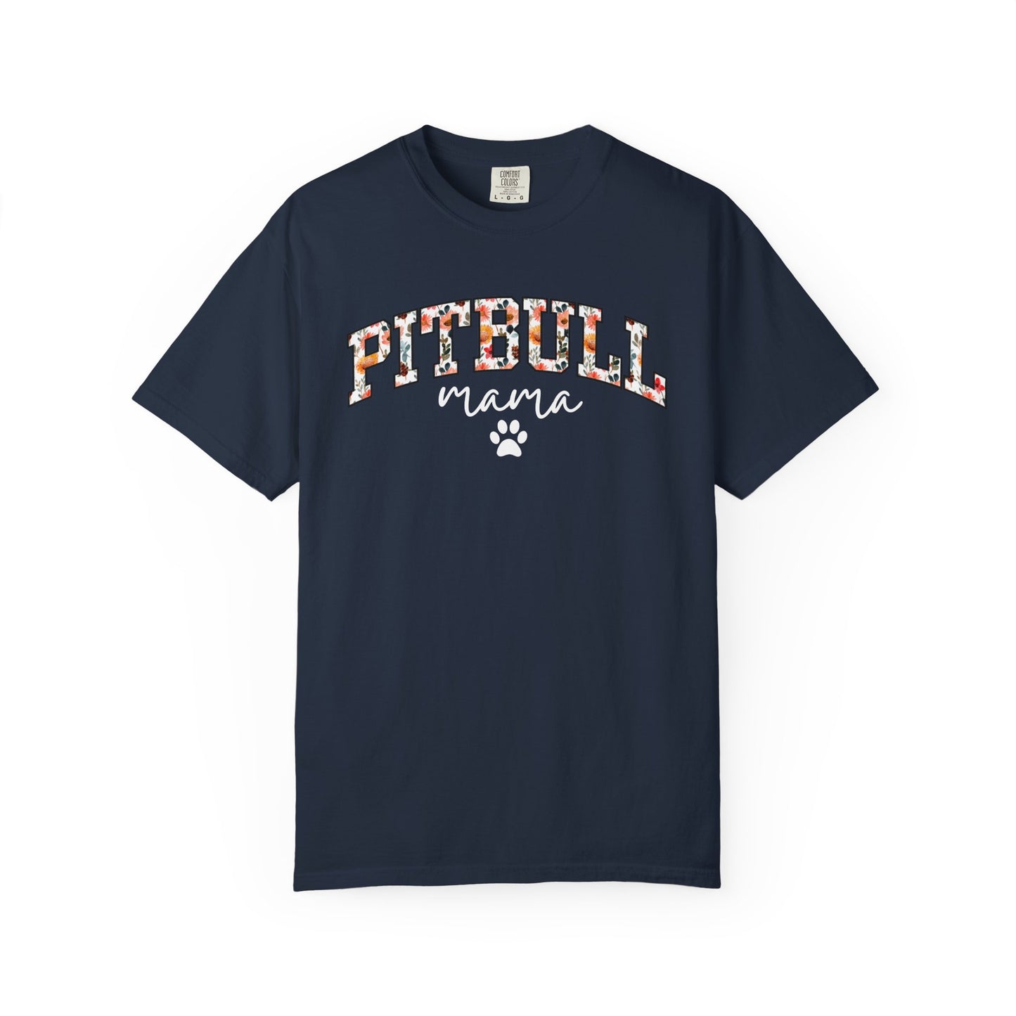 Floral Pitbull Mama Shirt