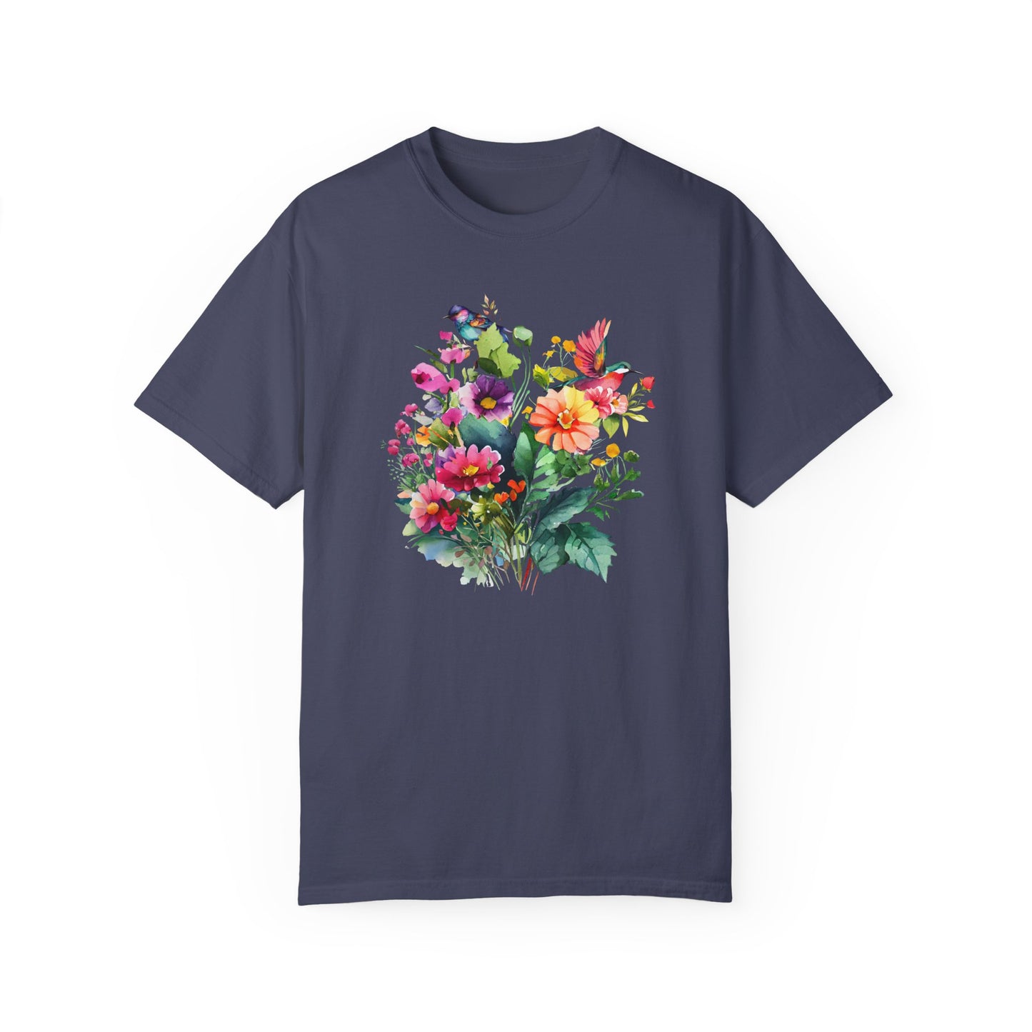 Floral Hummingbird Shirt