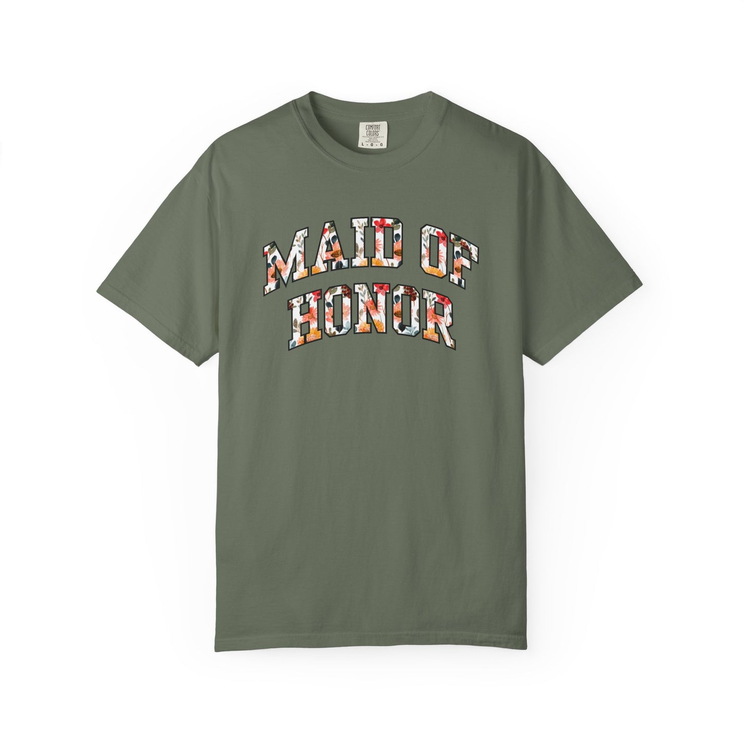 Floral Maid of Honor Shirt