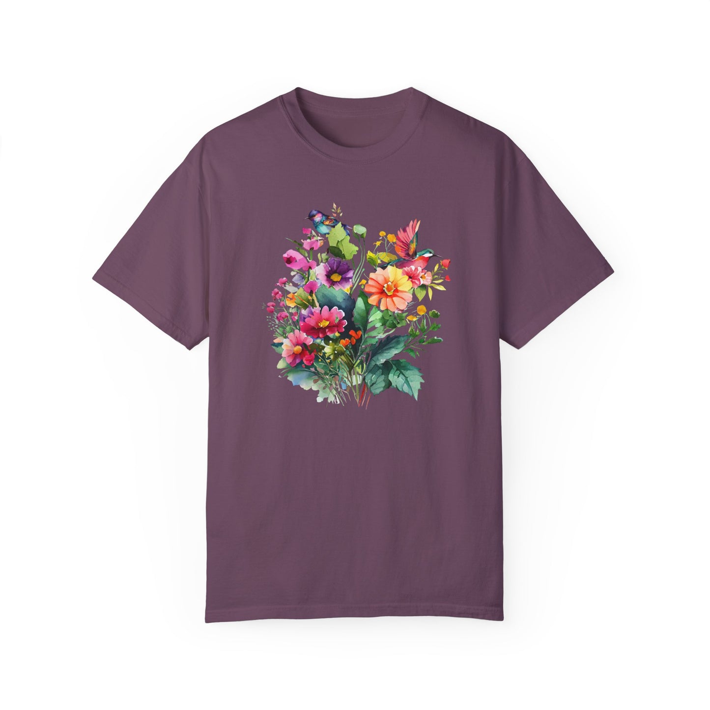 Floral Hummingbird Shirt