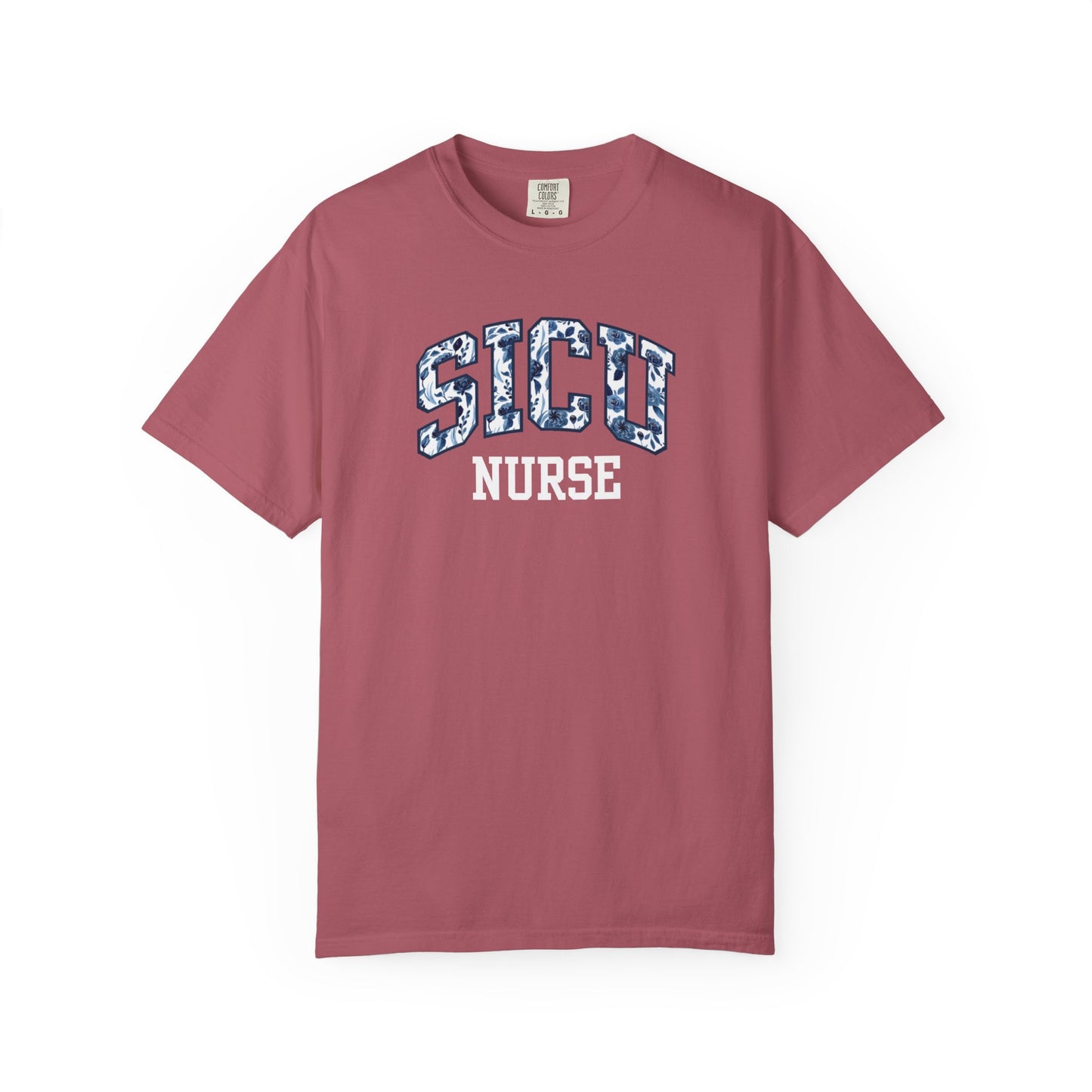 Floral SICU Nurse Shirt