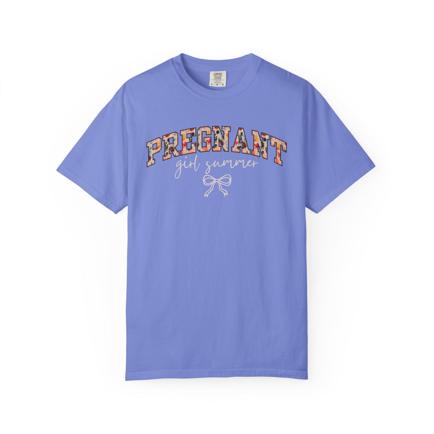 Floral Pregnant Girl Summer Shirt
