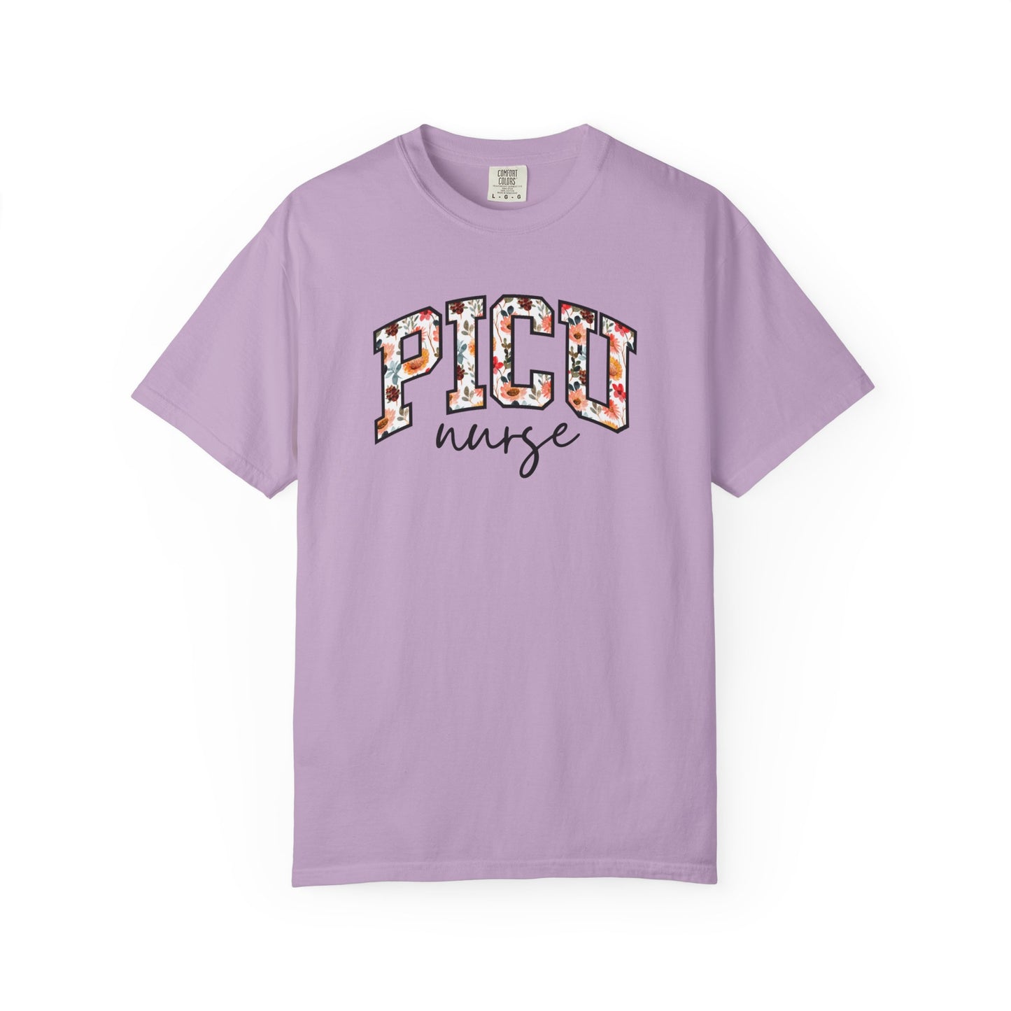 Floral PICU Nurse Shirt